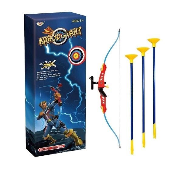 Sports bow with suction cup arrows - perfect gift for children