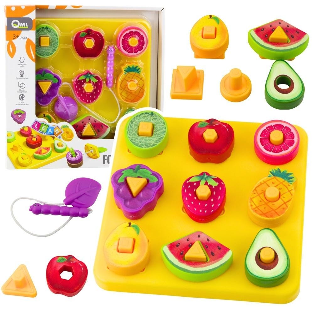 Educational fruit puzzle - develops logical thinking