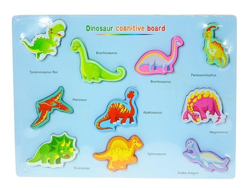 Wooden puzzle dinosaurs - educational toy for children