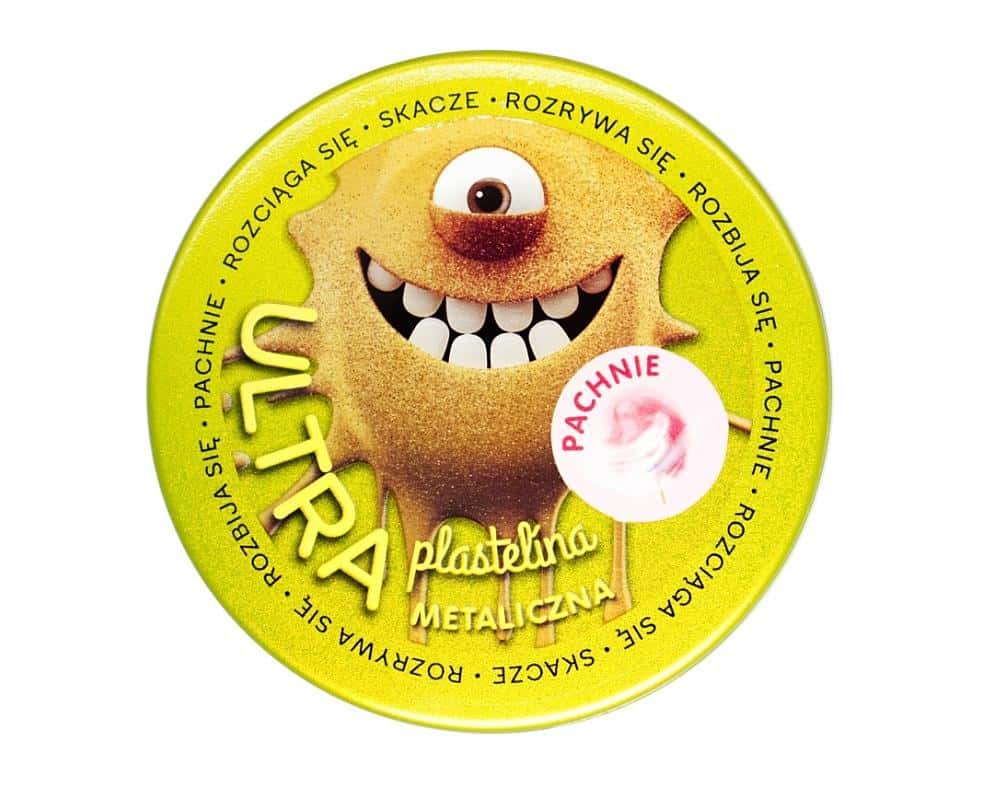 Ultra Plasticine Scented metallic gold - sensory fun for kids