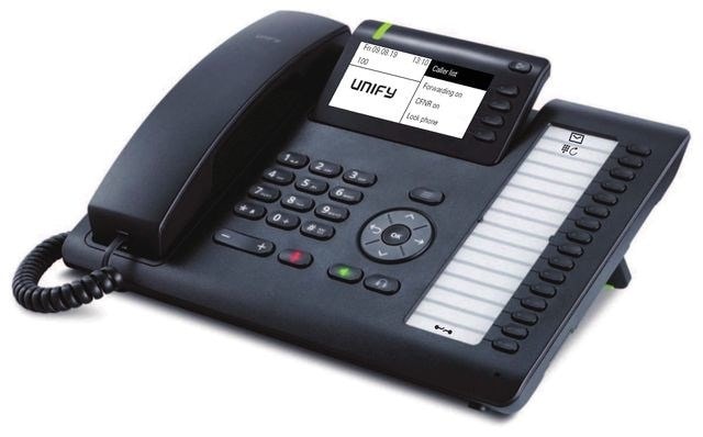 Unify OpenScape DeskPhone CP400T - VoIP Phone Black with TFT ideal for the office