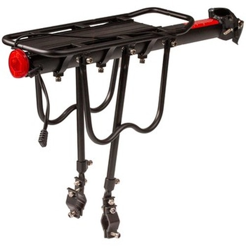 Universal bicycle rack with reflector - perfect for any trip