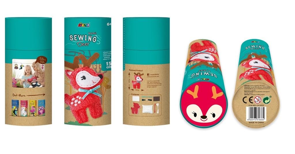 Avenir Sewing - Sew a Deer Keychain - creative fun for kids