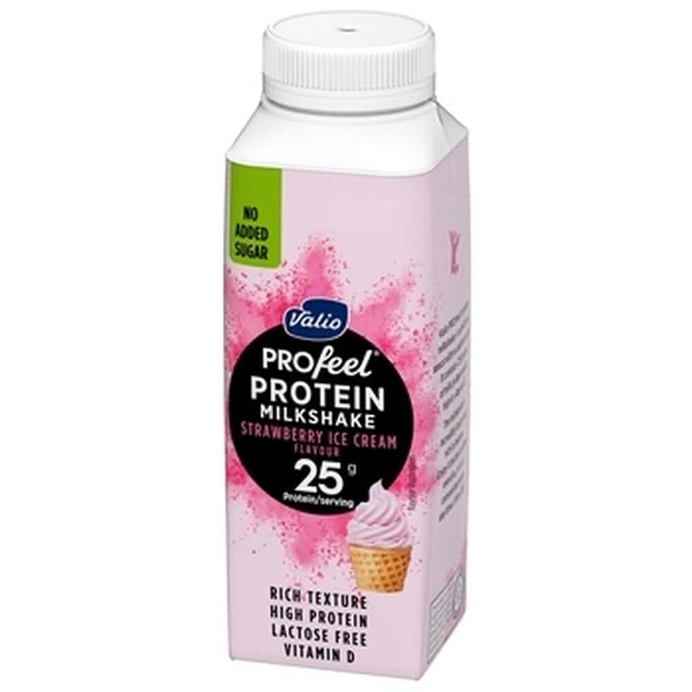 Valio Profeel strawberry protein shake lactose-free 250 g - perfect for a snack