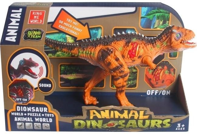 King Me World Interactive Velociraptor Dinosaur with Light and Sound