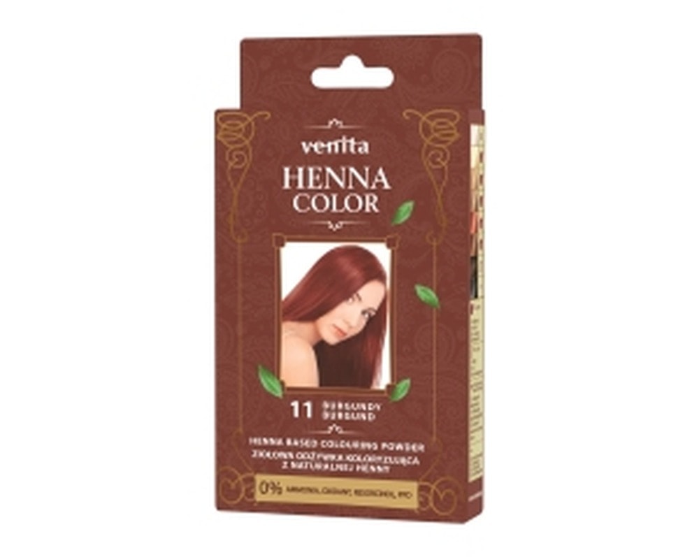 Venita Henna Color Wax Sachet 11 Burgundy - natural hair coloring