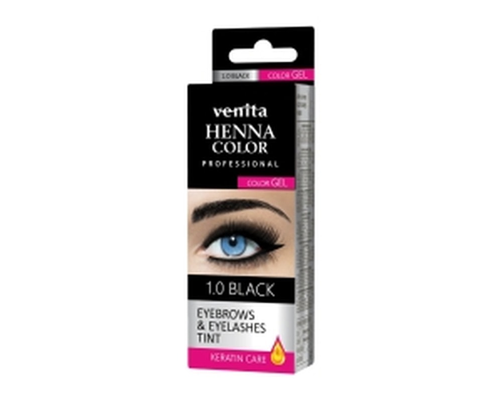 Venita Henna Gel for eyebrows and eyelashes dark - enhance your look