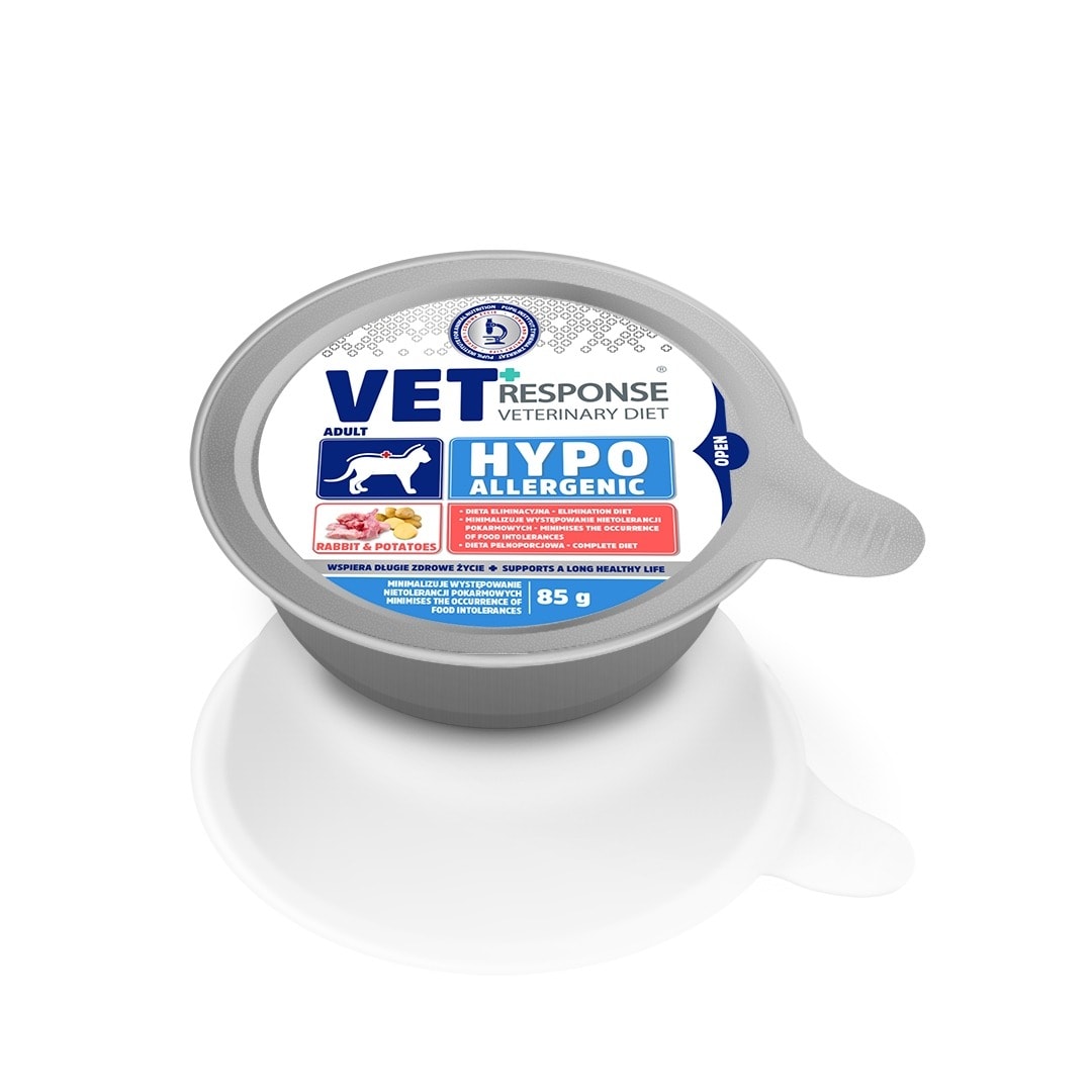 VET RESPONSE Hypoallergenic Rabbit - Cat food 85g
