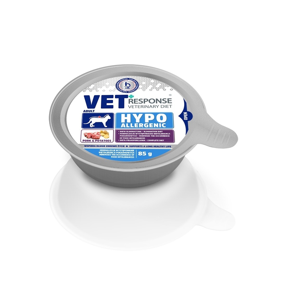VET RESPONSE Hypoallergenic pork - cat food 85g
