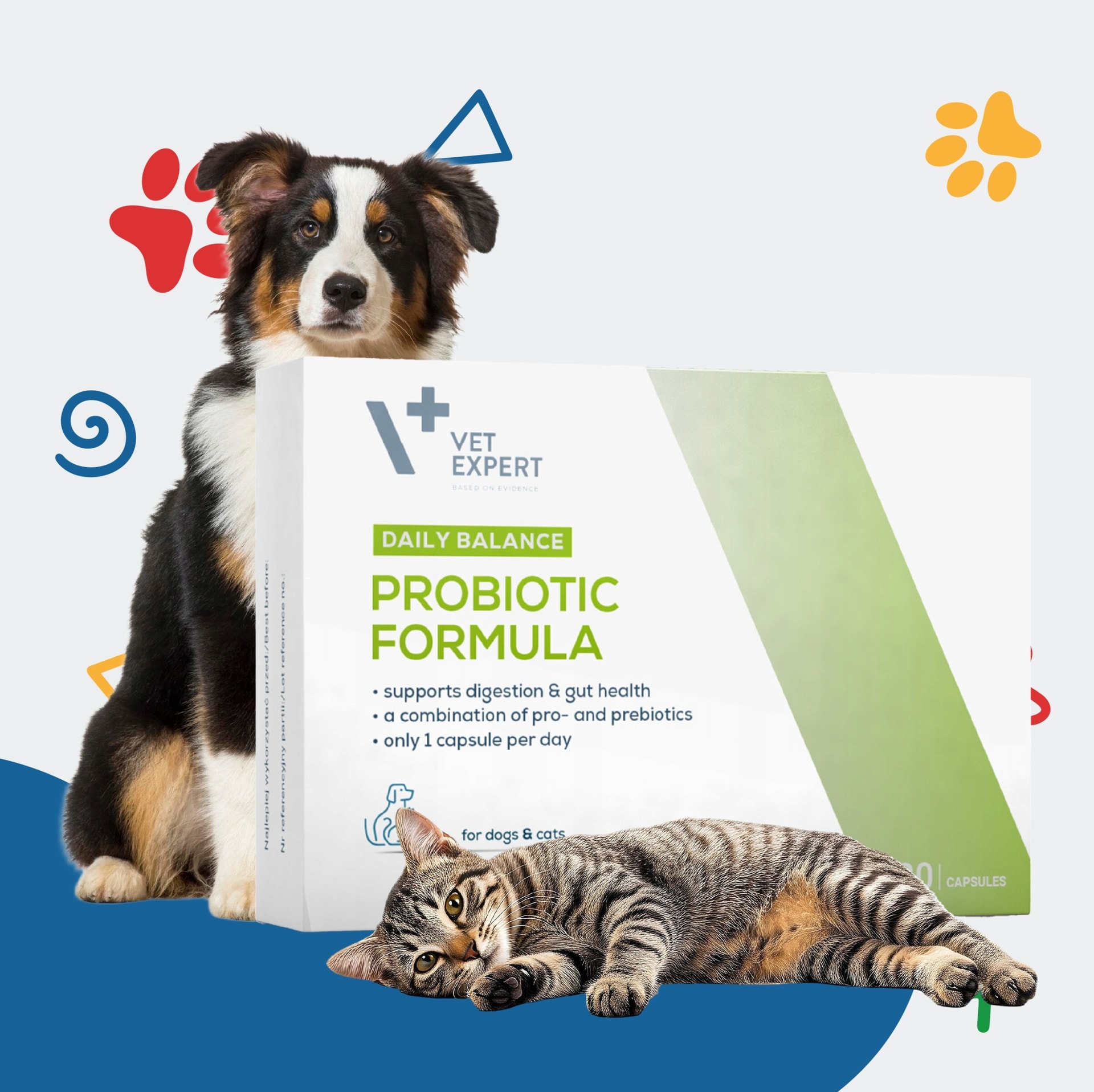 VetExpert Probiotic Formula - probiotic for dogs and cats, 30 capsules