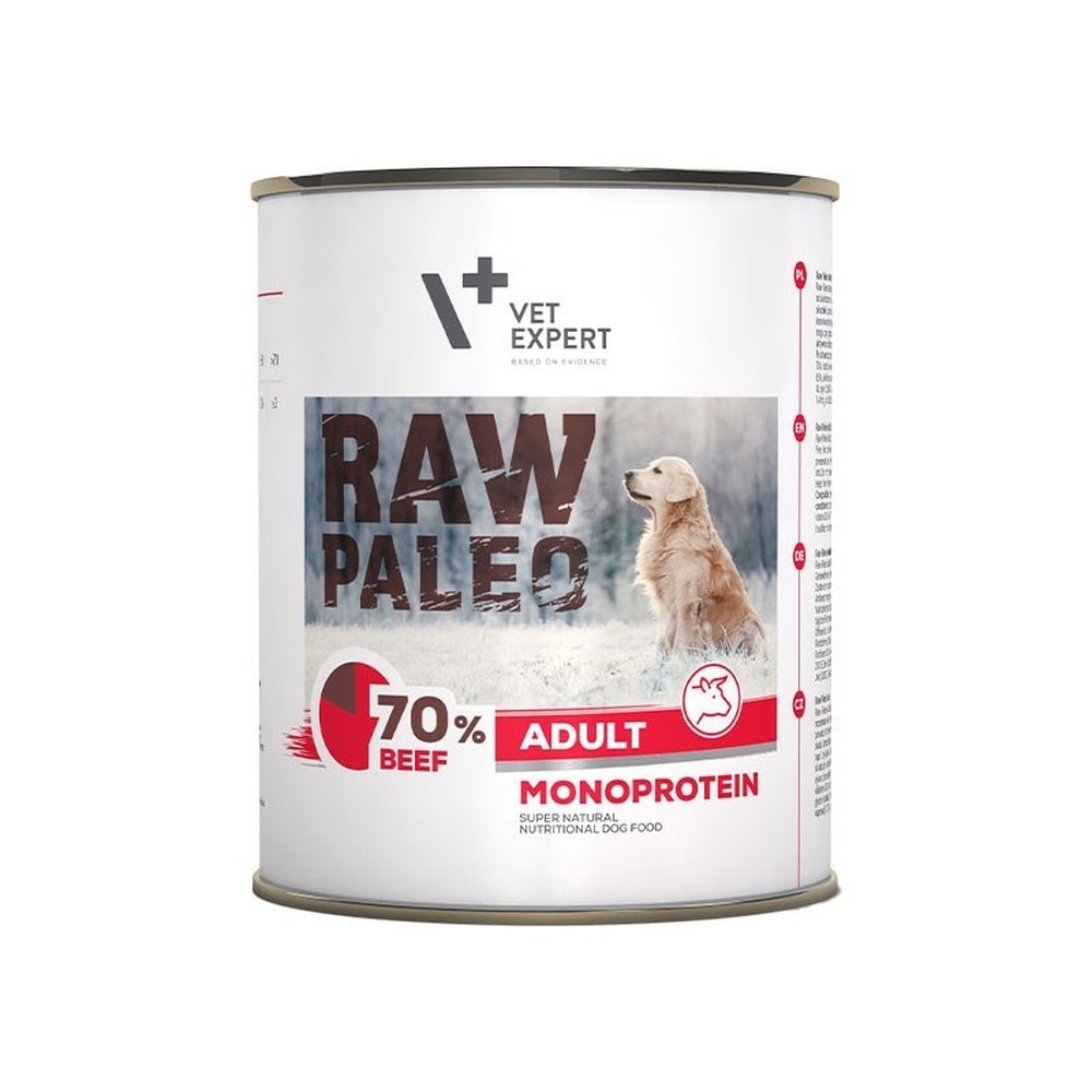 VetExpert Raw Paleo Beef Adult - Dog Food 800g