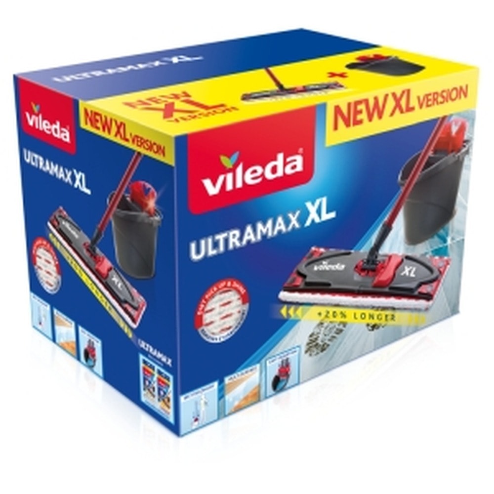 Vileda Ultramax XL flat mop with bucket - perfect cleaning set