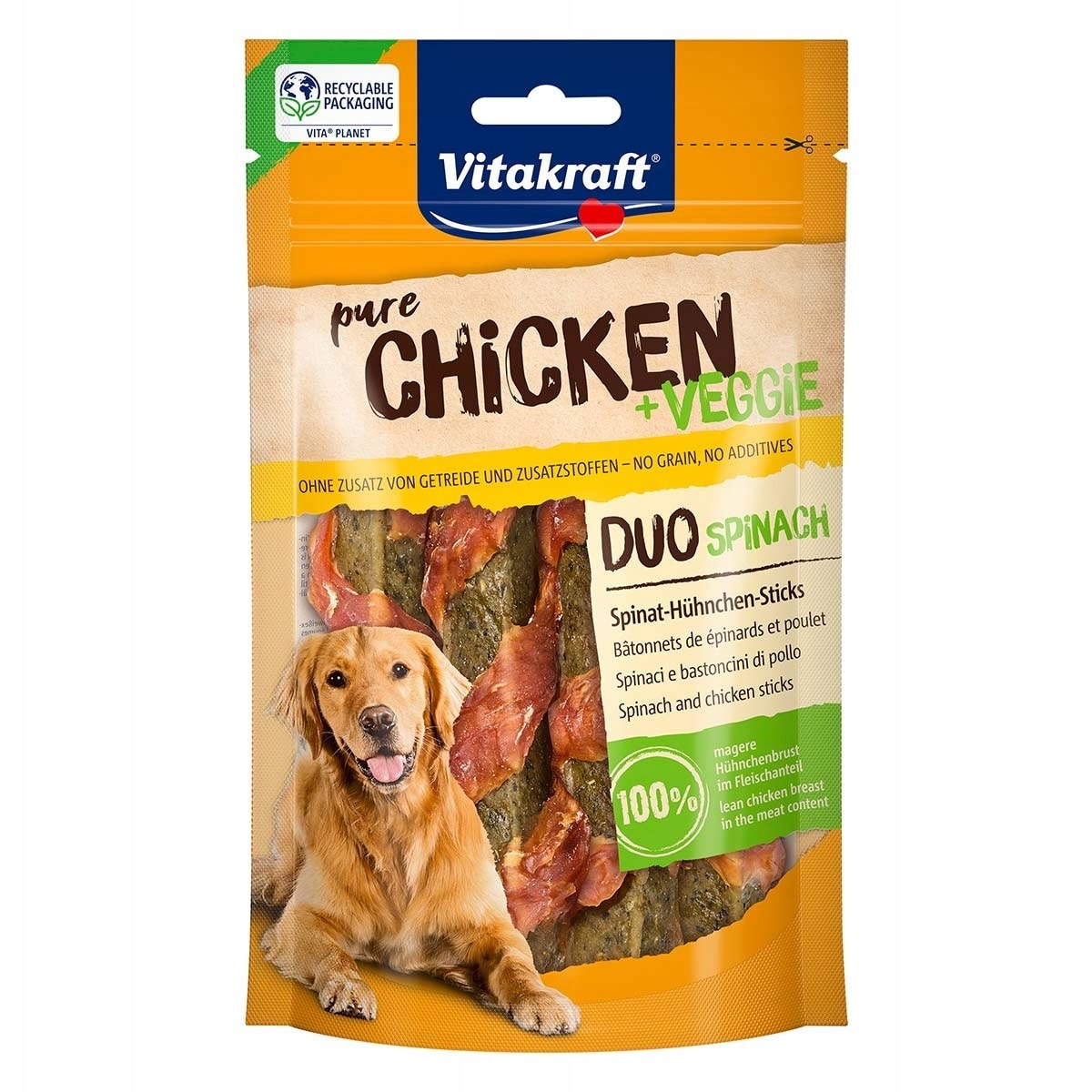 Vitakraft Chews Deli Rolls Chicken - Dog treats 90g