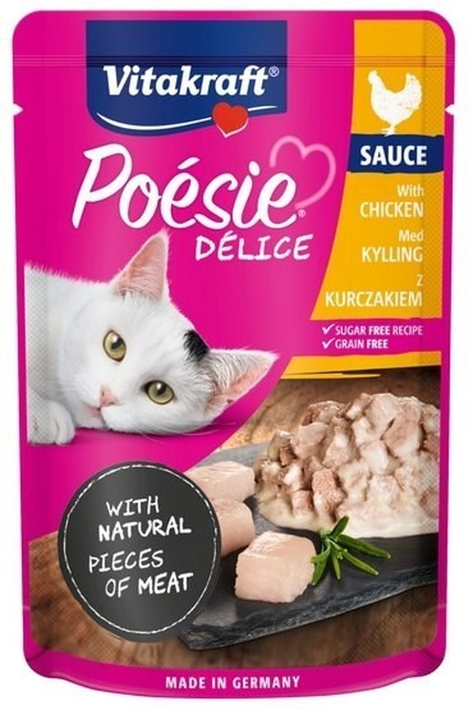 VITAKRAFT POESIE DELICE - Chicken in sauce for cat 85g