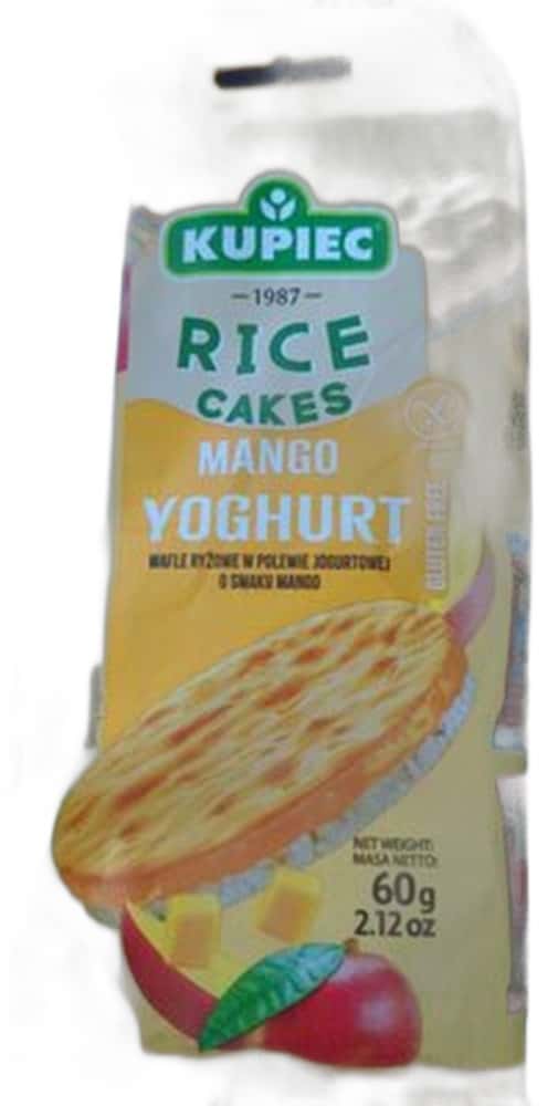 Kupiec Rice waffle with mango coating 60g - perfect snack