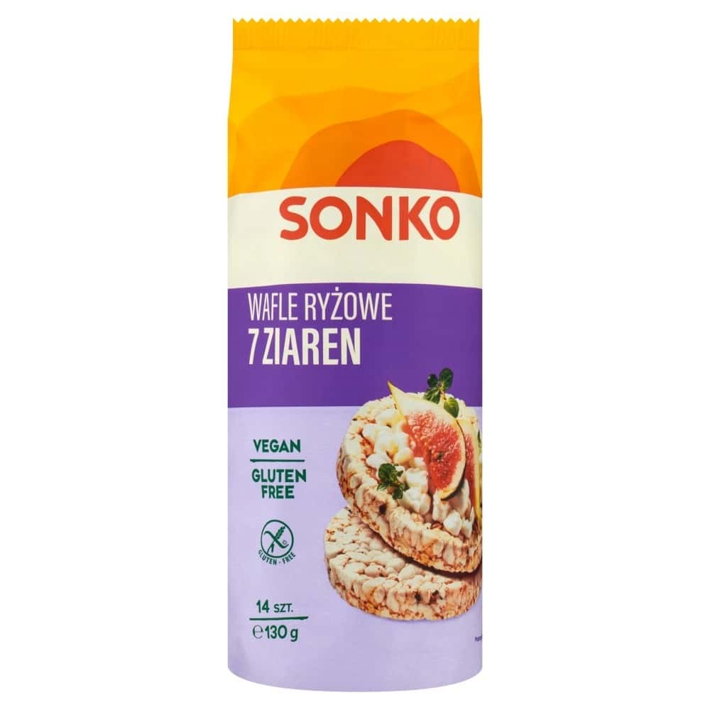 Sonko 7-Grain Waffles with Wild Rice - perfect snack for any occasion