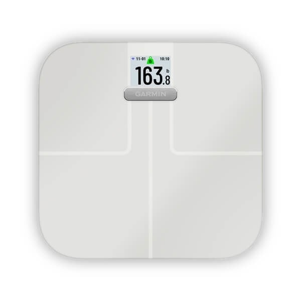 Garmin Index S2 - White Smart Scale for Body Composition Analysis