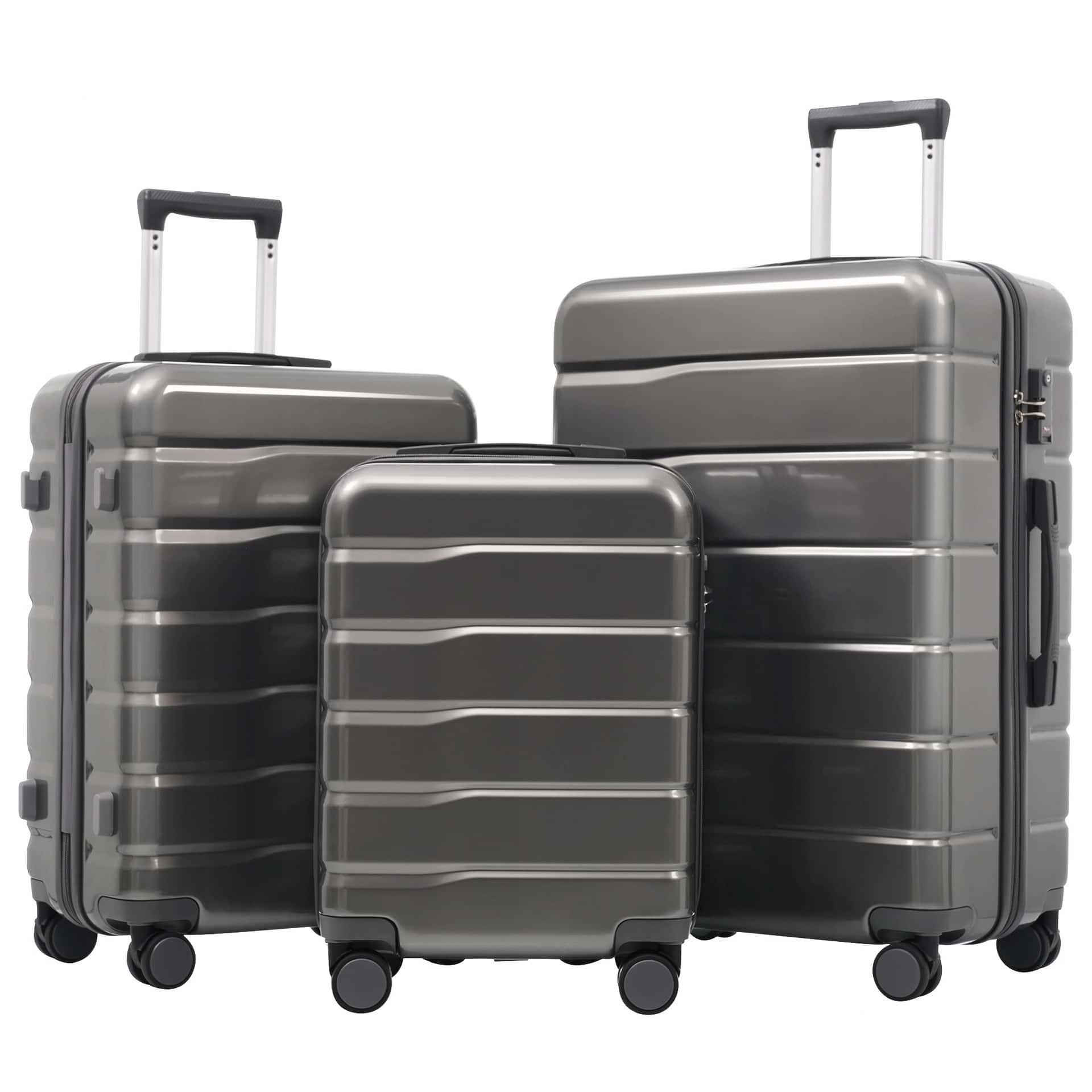 ABS Suitcase Monaco 66 cm Silver - perfect for every trip