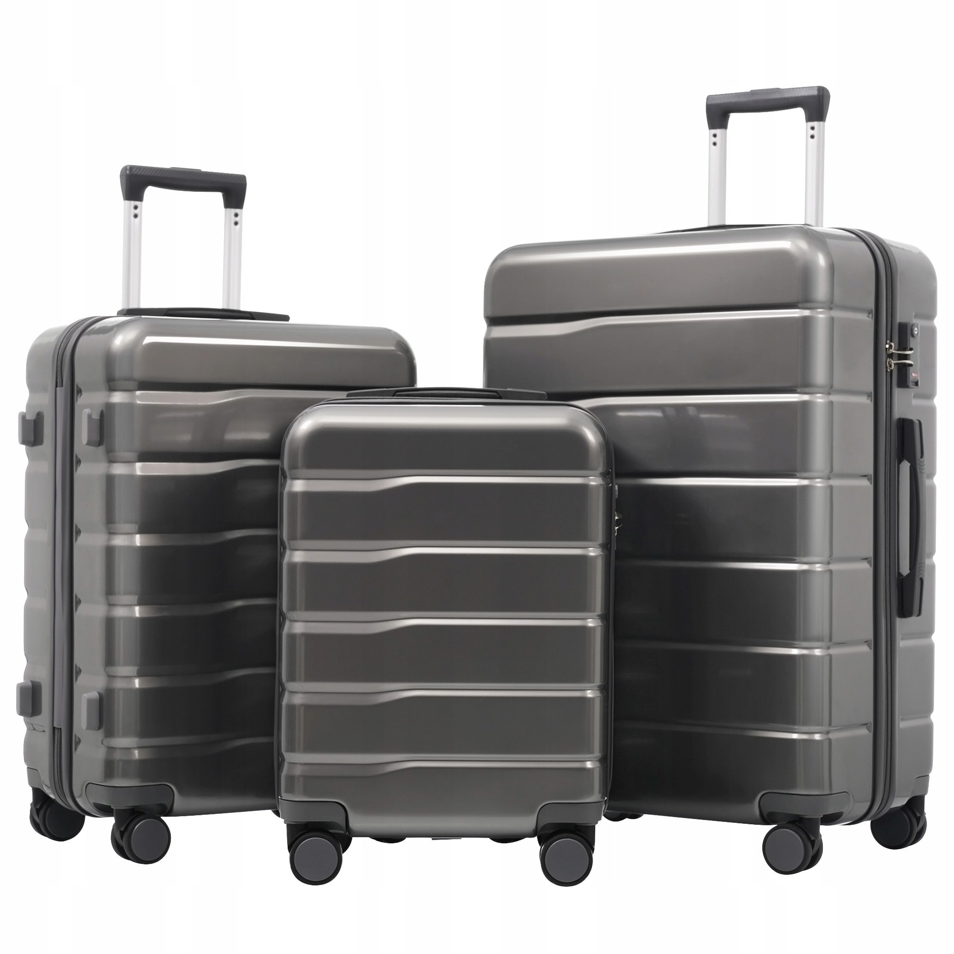 ABS Suitcase Monaco 66 cm Silver - perfect for every trip