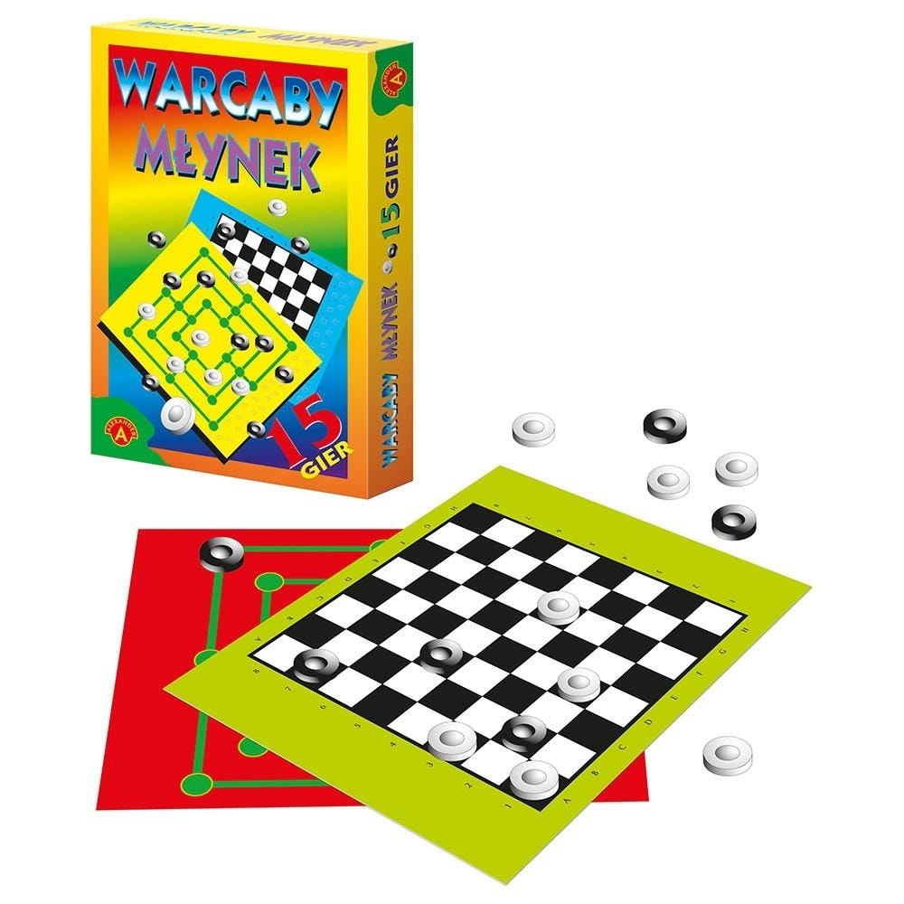 Alexander Checkers and Mill Game - Classic board game for everyone