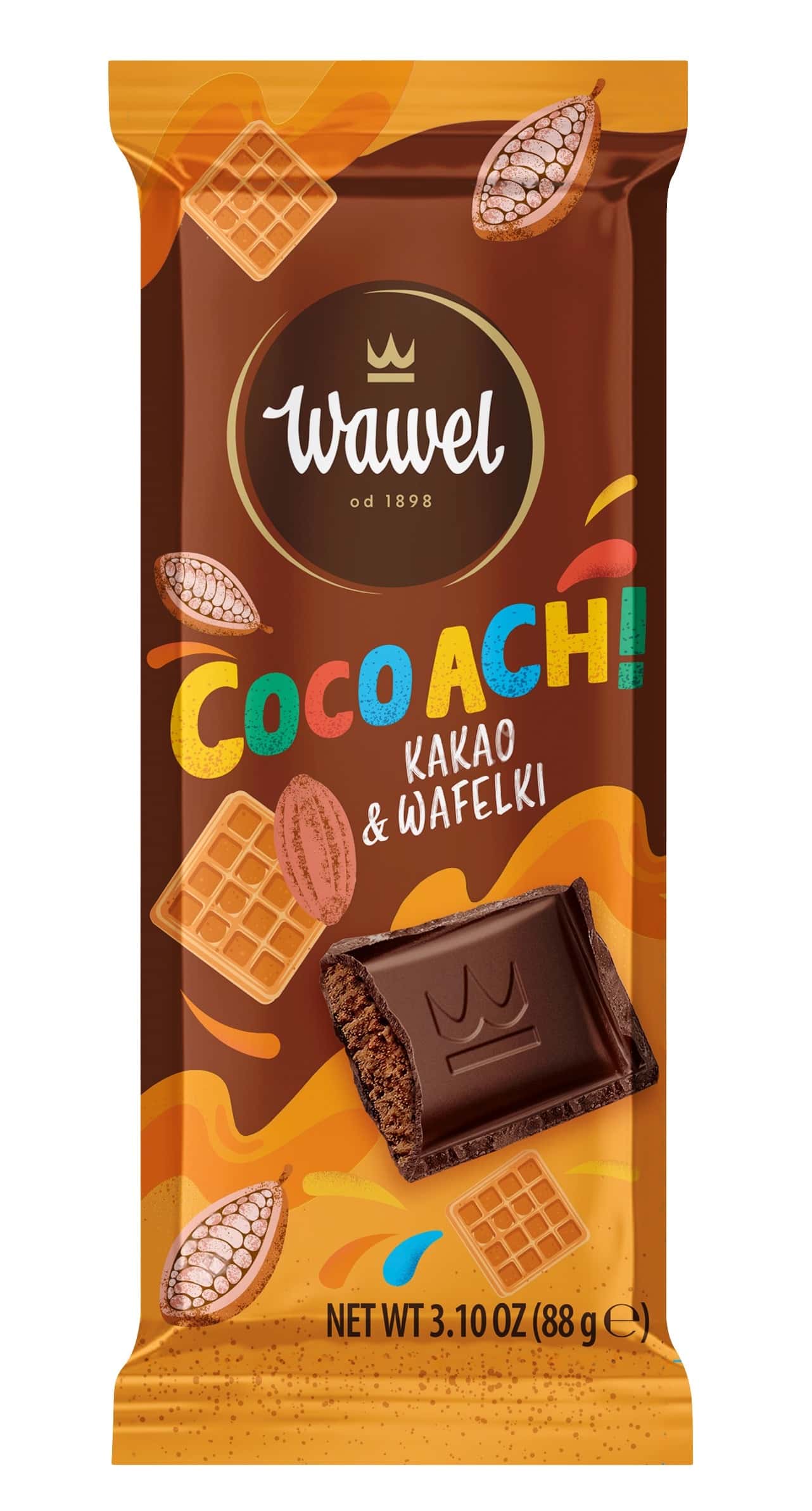 Wawel CocoAch - Cocoa and wafer 88g - perfect snack