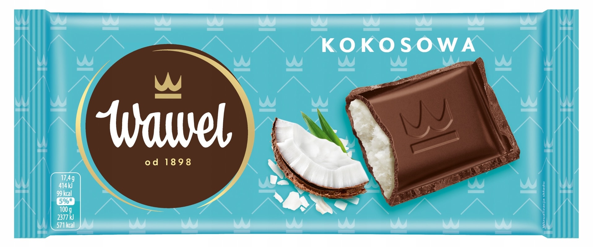 Wawel Coconut Chocolate 87g - exotic sweetness for every moment