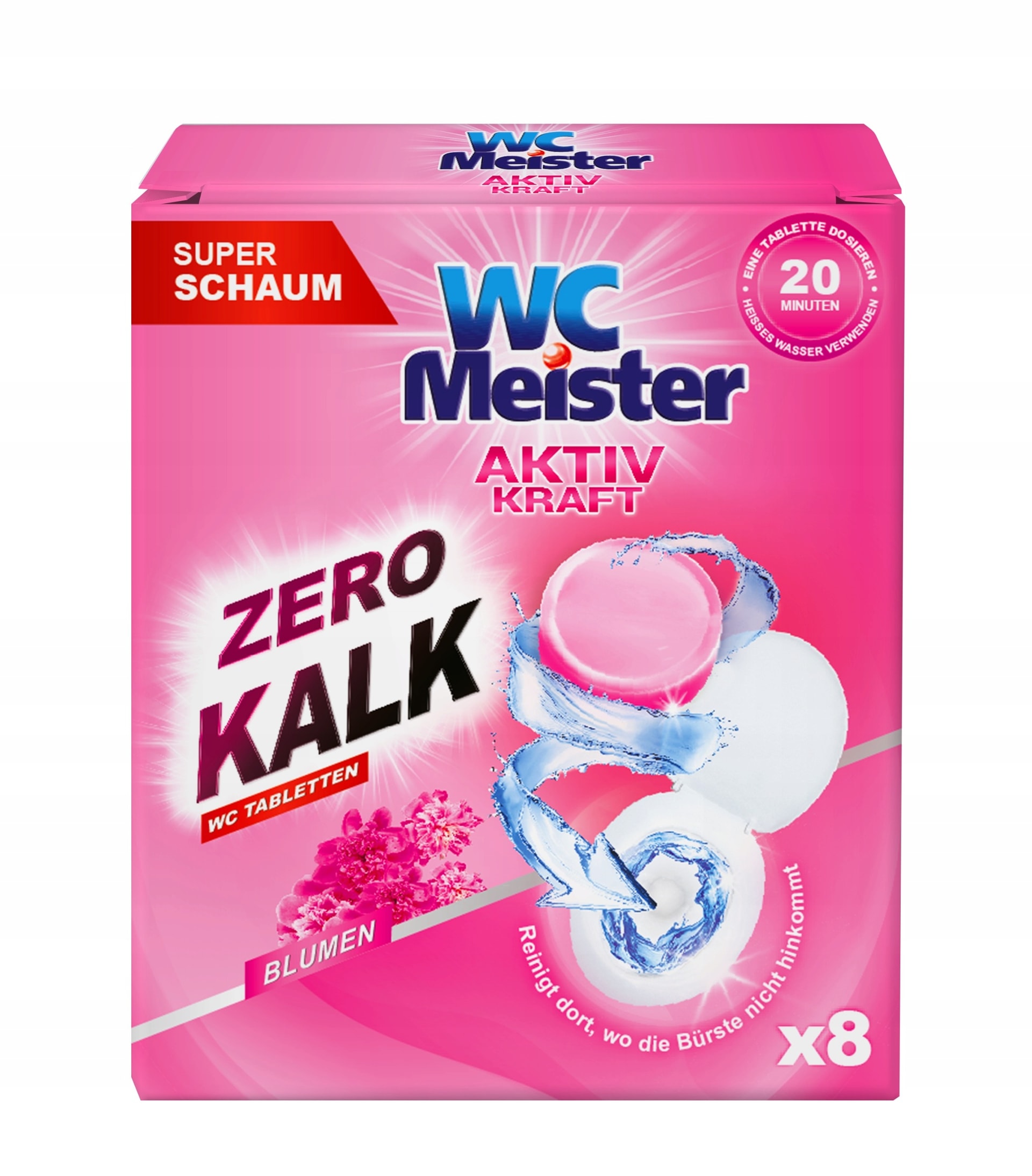 WC Meister - WC cleaning tablets with lemon scent, 8 pieces