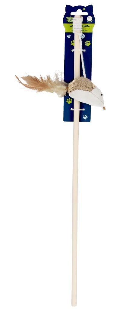 Cat fishing rod natural - ideal interactive toy