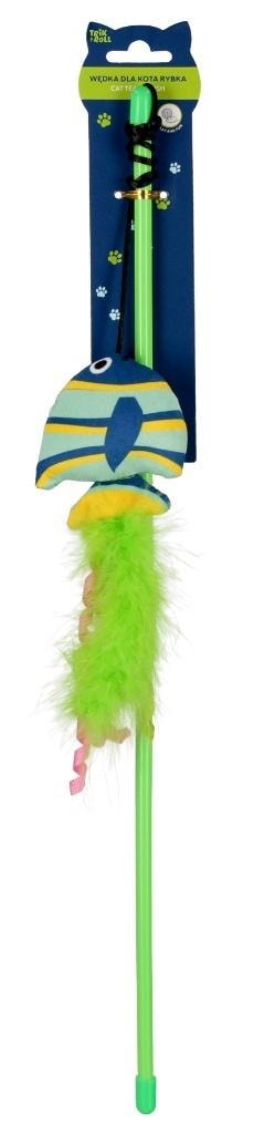 Fishing rod for cat with fish - interactive toy for your pet