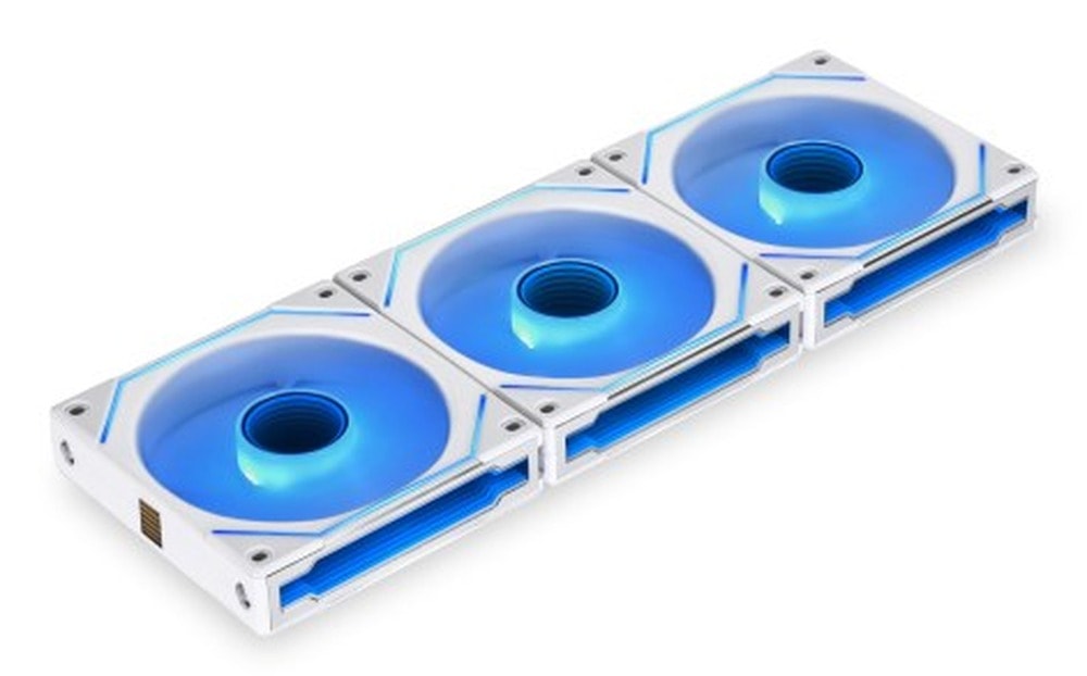 Lian Li UNI FAN SL-INF 120 ARGB - Fan with reverse blades, 3-pack with controller, white