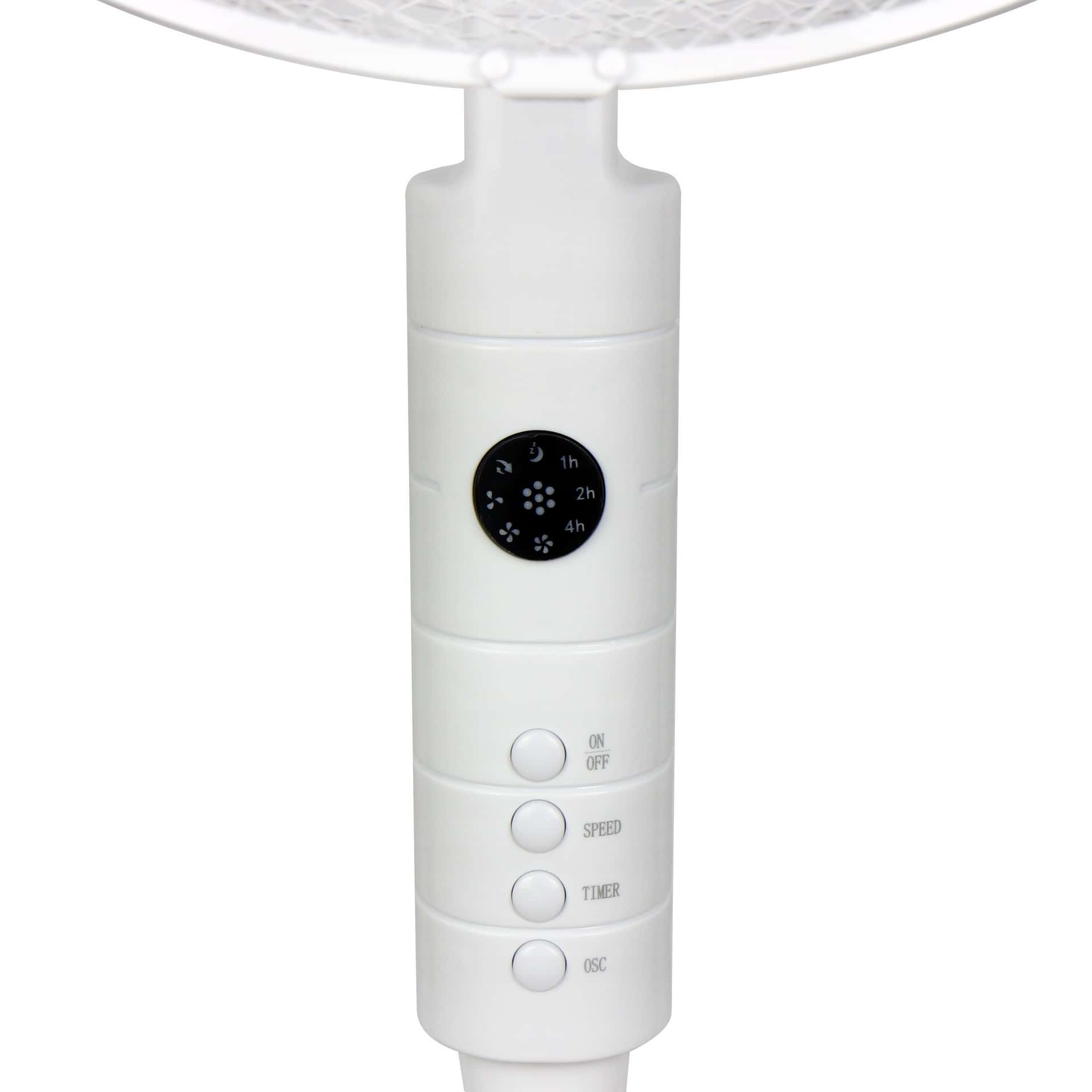 White floor fan - ideal for home and office