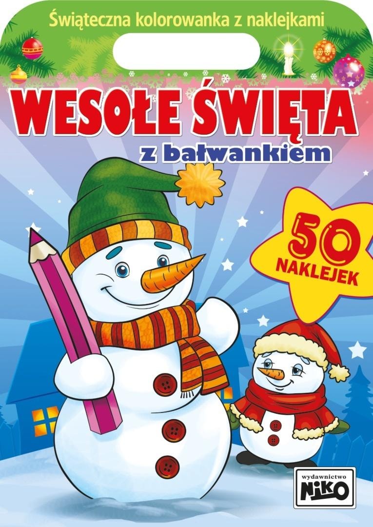 Niko Merry Christmas with a snowman - coloring book for children
