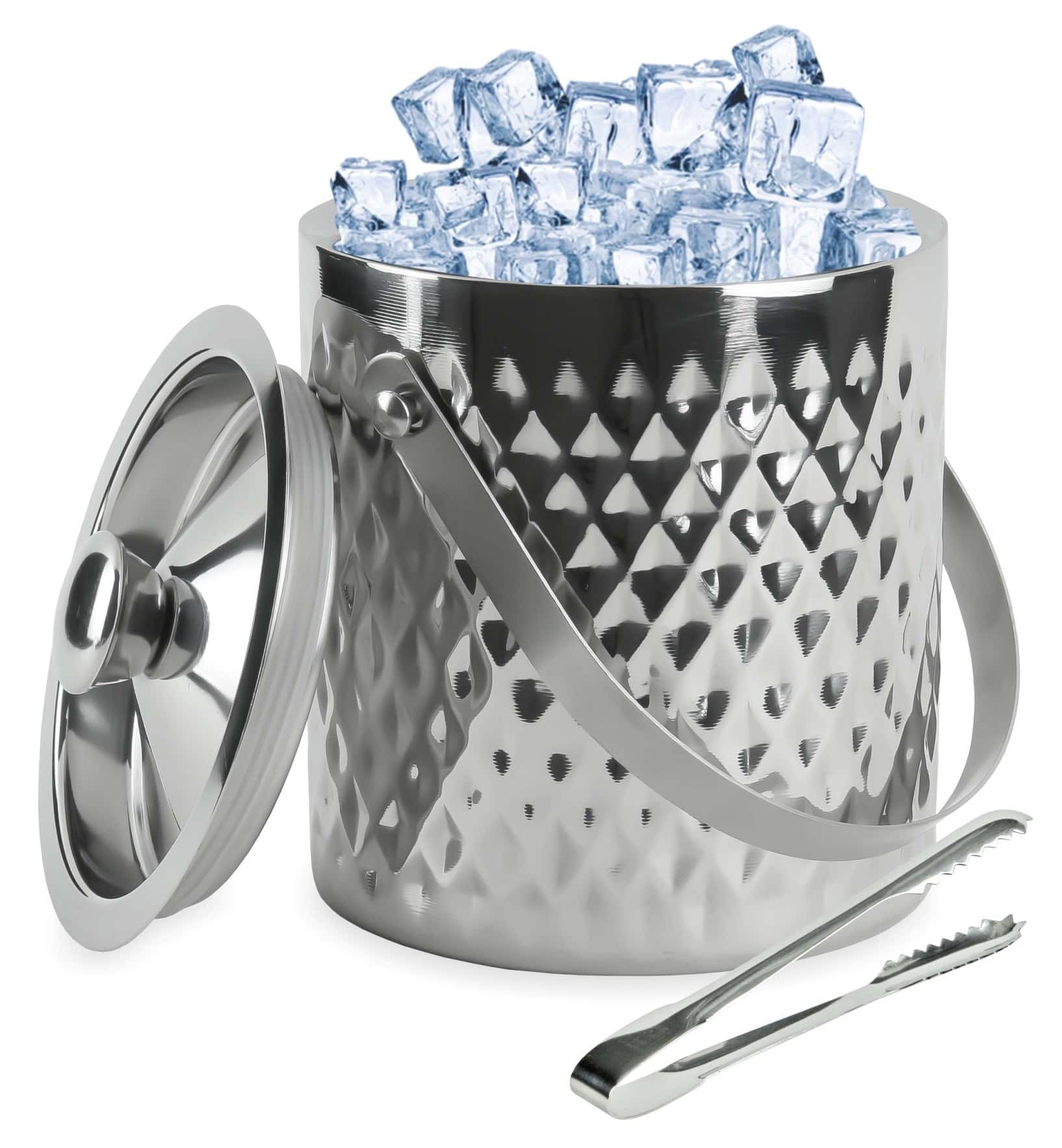 Kinghoff Ice bucket steel 1.5 l - perfect for parties