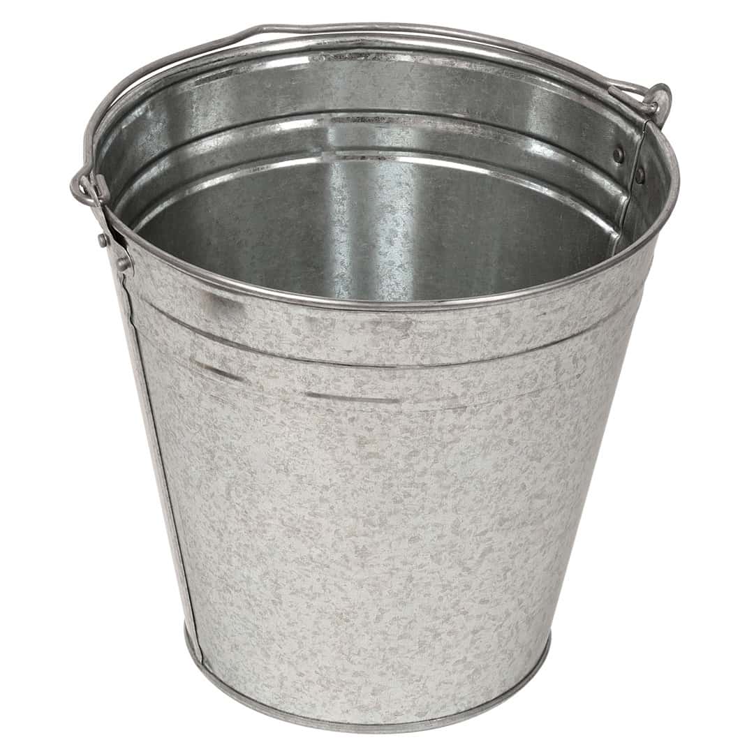 TOPEX Galvanized bucket 12 l - solid and versatile