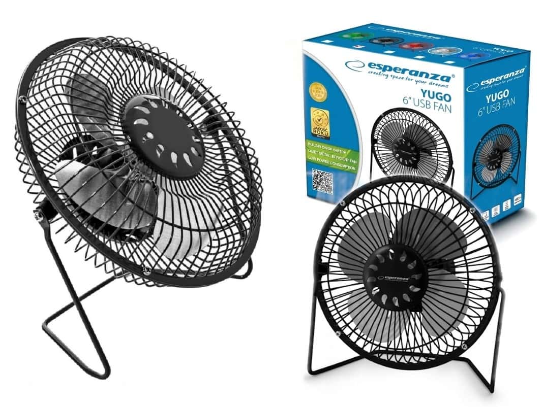 Portable desk fan 20 cm - perfect for hot days