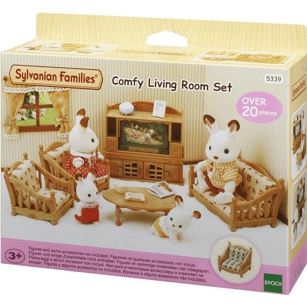 Sylvanian Families Village Living Room Furniture Set - Create a cozy dollhouse