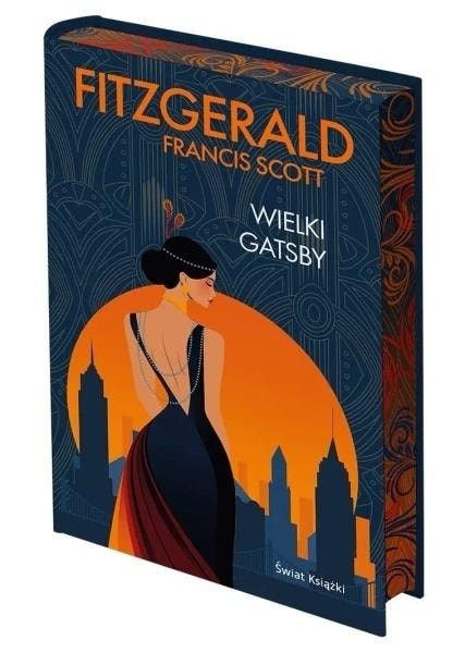 F. Scott Fitzgerald The Great Gatsby - novel with colored edges
