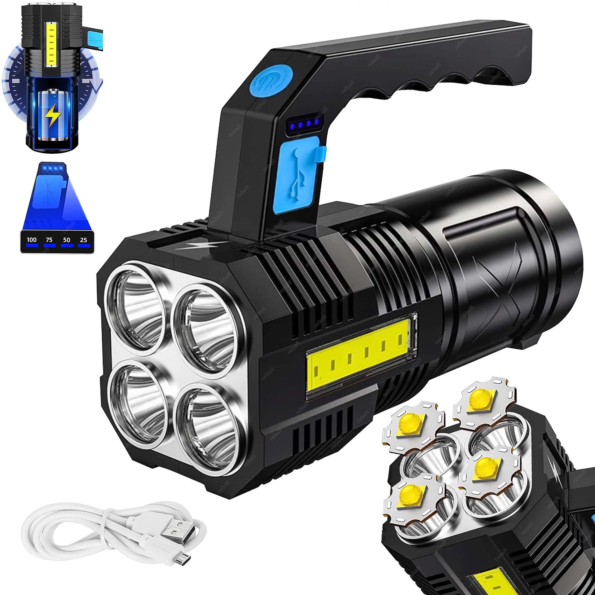 Multifunctional LED Flashlight - reliable light source