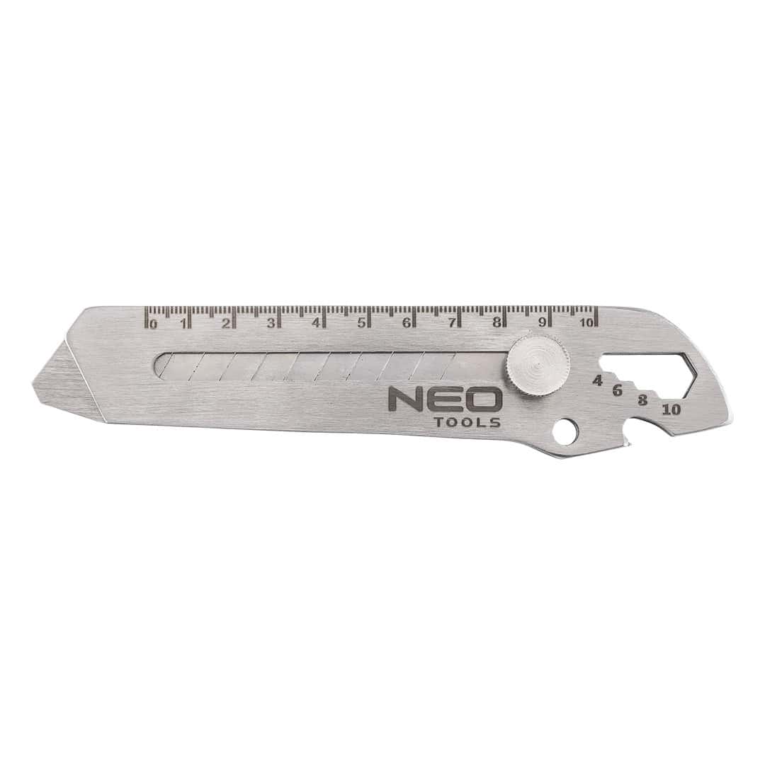 NEO TOOLS Multifunctional snap-off blade knife 6 in 1
