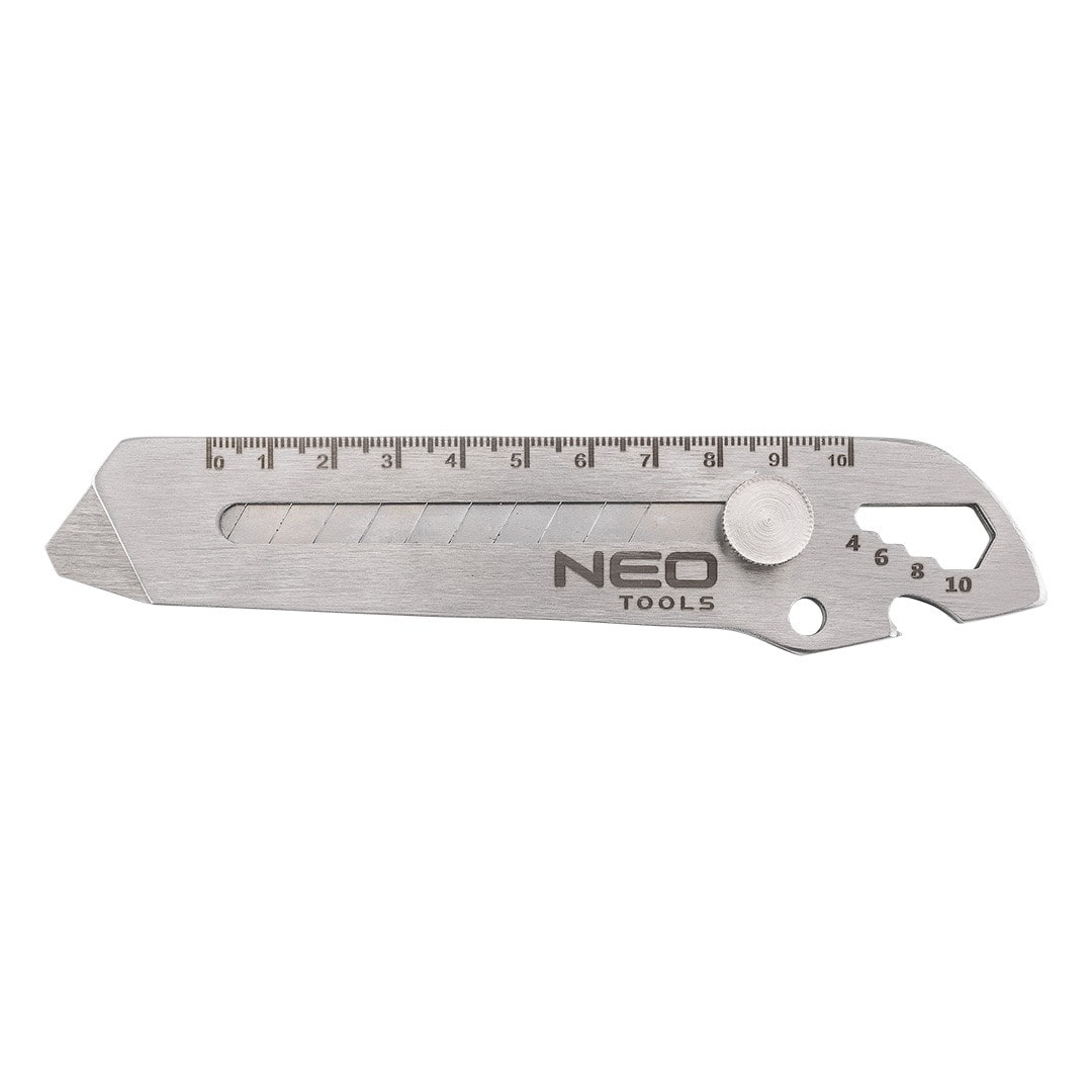 NEO TOOLS Multifunctional snap-off blade knife 6 in 1
