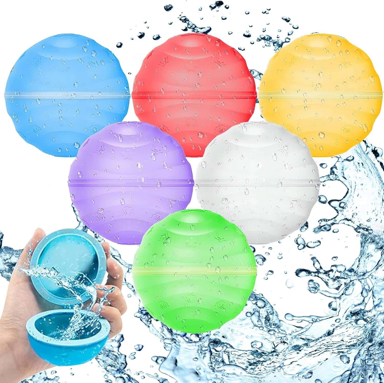 Splash Water Balls Bucket - 70 pieces
