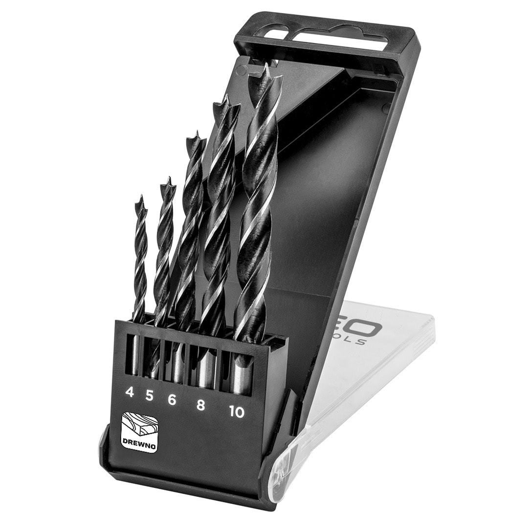 NEO TOOLS Spiral wood drill bits 4-10 mm 5-piece set