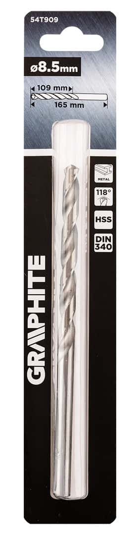 GRAPHITE HSS metal drill bit DIN 340 8.5 mm