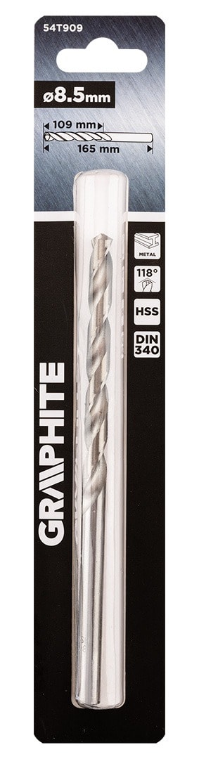 GRAPHITE HSS metal drill bit DIN 340 8.5 mm