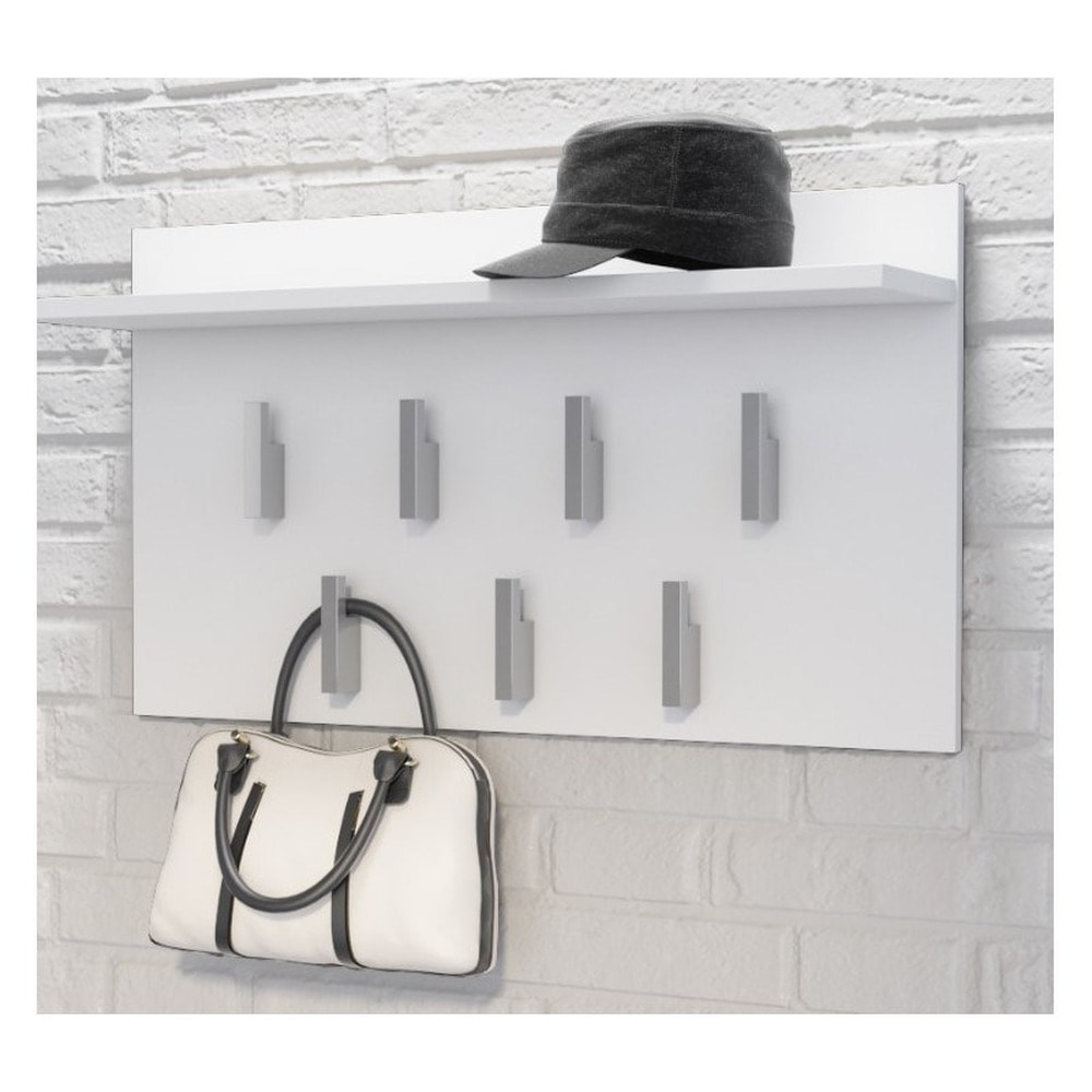 Rack 2F White Matte - double-arm clothes rack