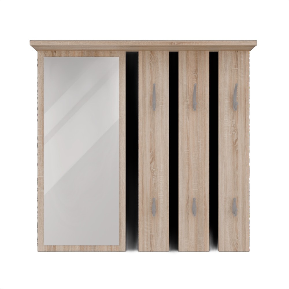 OPAL SONOMA WIESZAK - Coat rack with mirror and shelf for the hallway