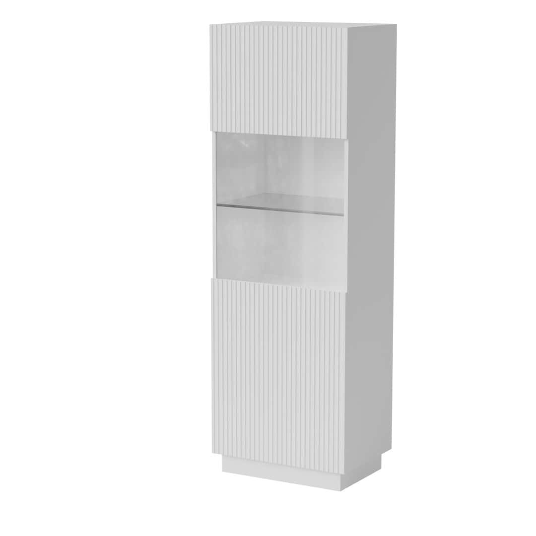 LIVERTI Display Cabinet 59.5x42x178 white - ideal for the living room