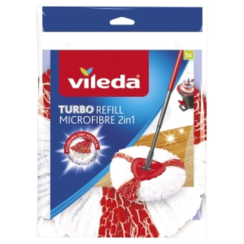Vileda Turbo 2in1 - Replacement Head for Rotary Mop for Perfect Cleanliness