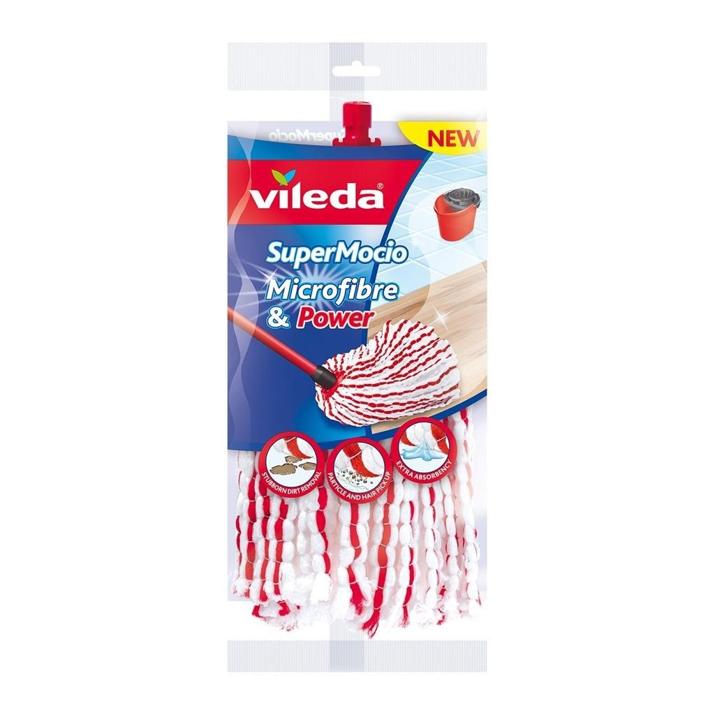 Vileda Microfibre & Power - Mop Refill for perfect cleanliness