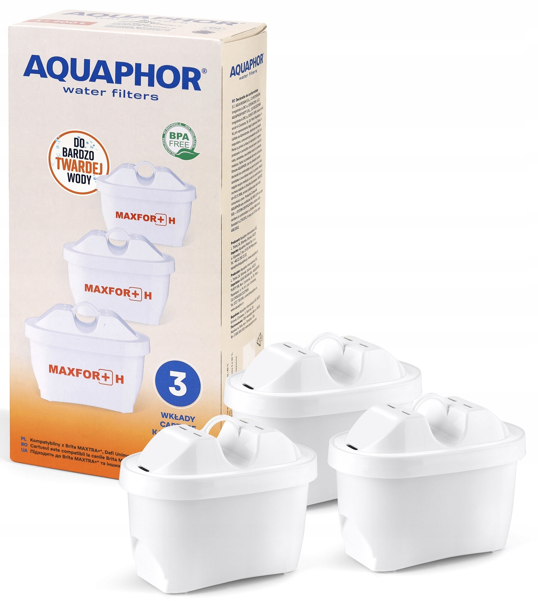 Aquaphor Maxfor+ - Water Filter Cartridges 3 pcs